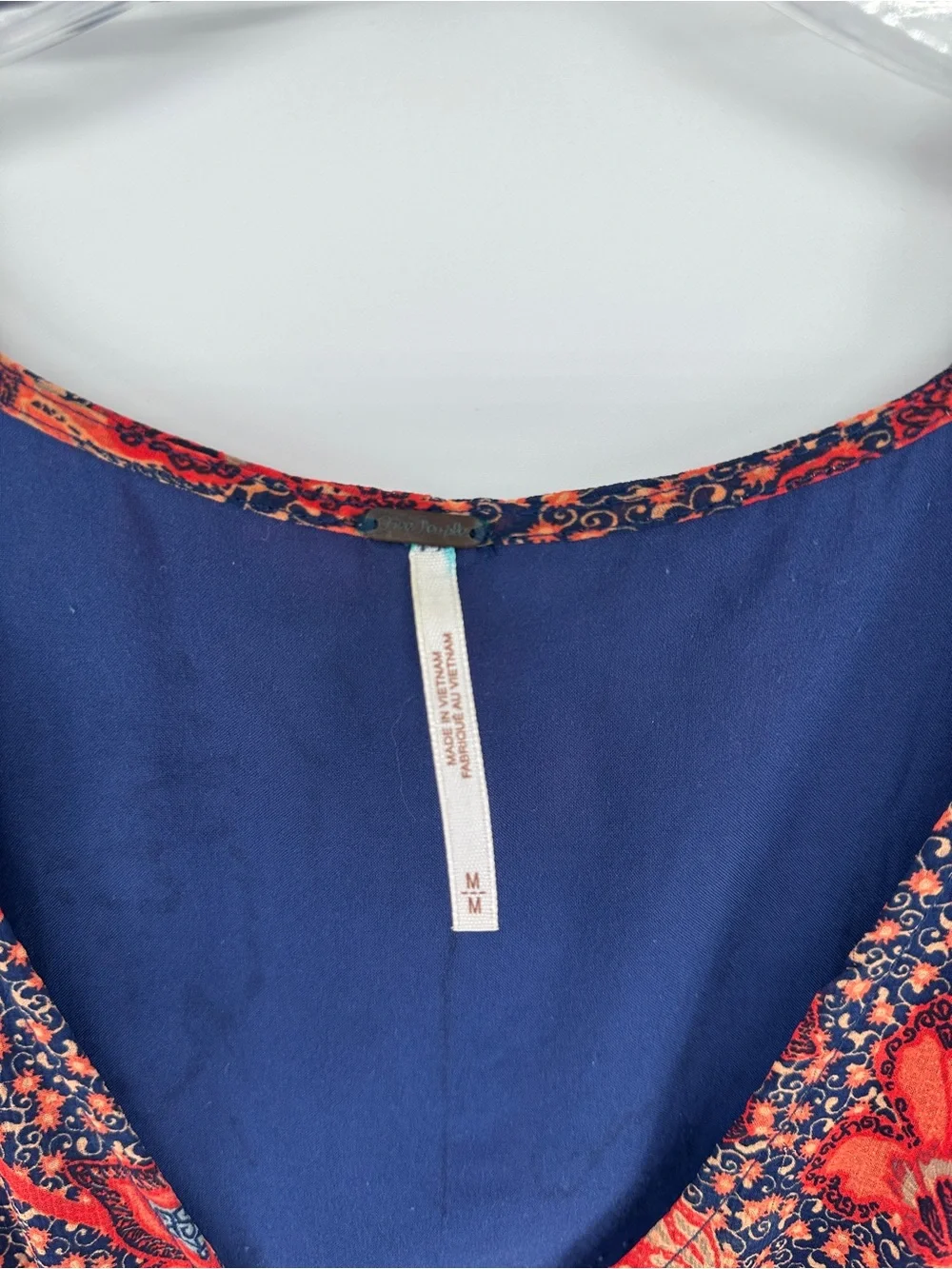 Free People Cottagecore Festival Boho‎ Romantic Chic Red Floral Mini Dress SzM